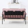 Modern Sofa With Metal Frame For Versatile Scenarios In Small Spaces - Pink - Image 7