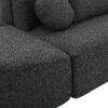 Boneless - Couch Modular Sectional Sofa With Deep Seating, Curved Design - Black - Image 21