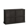 Vintage Sideboard With 2 Drawers And Four Doors For Living Room, Bedroom, And Kitchen, Room Storage Cabinet - Black Brown - Image 8