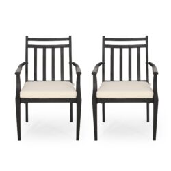Delmar - Dining Chair (Set of 2) - Black / Beige