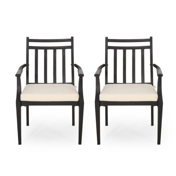 Delmar - Dining Chair (Set of 2) - Black / Beige