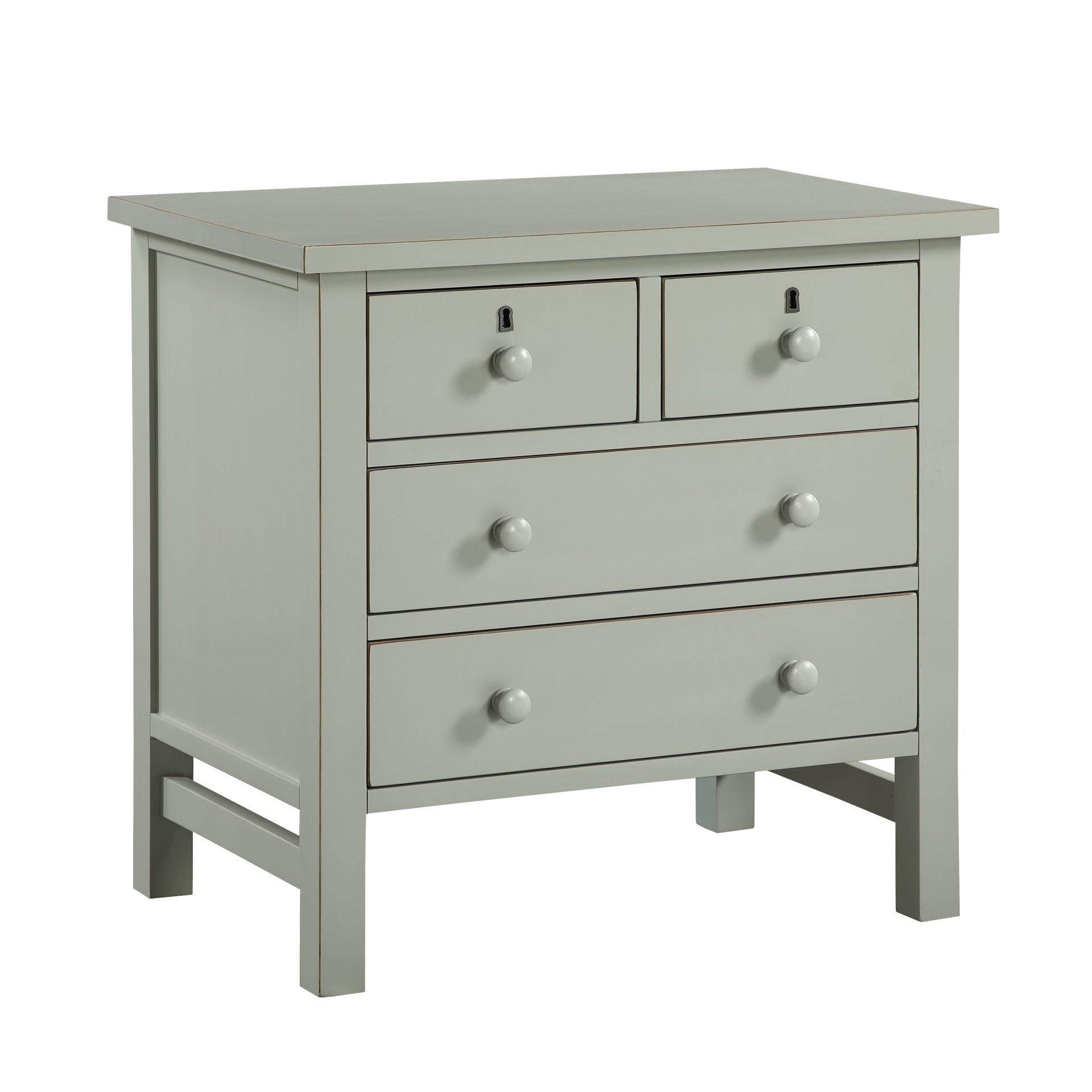 Georgina - 4 Drawer Storage Nightstand - Antique Grey - Image 10