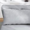 Chaise Lounge Indoor, Velvet Lounge Chair For Bedroom With Storage & Pillow, Modern Upholstered Rolled Arm Chase Lounge For Sleeping With Nailhead Trim For Living Room Bedroom Office - Gray - Image 12