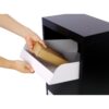 Package Delivery Box, Galvanized Steel Parcel Mailbox With Code Lock & Mounting Hardware, For Outdoor Porch, Curbside - White / Black - Image 9