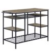 Lona - Kitchen Island - Rustic Oak / Black - Image 9