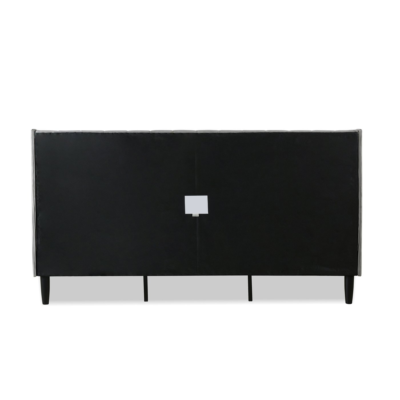 Aspen - King Vertical Tufted Modern Headboard Platform Bed Set - Opal Gray - Image 14