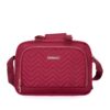 4 Piece Set (16/20/24/28), Softshell Suitcase Spinner Wheels Terylene Luggage Sets Carry On Suitcase Luggage Lightweight Durable Suitcase - Wine Red - Image 6