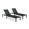 Westport - Outdoor Chaise Lounge (Set of 2) - Black - Image 5