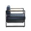 Giovanna - Club Chair With Aluminum Frame And Water Resistant Cushions - Blue - Image 5