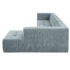 Modular Combination Living Room Sofa Set, Modern Minimalist Sofa, Living Room Upholstered Sofa Bed, Bedroom, 2 Pieces Computer Free Combination, L - Shaped - Light Gray - Image 14