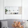 Traditional Decor Style Rectangle Antique Glass Wall Mirror, Wall Decor For For Bathroom Entryway Console Lean Against Wall - Black - Image 4