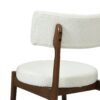 Mid Century Modern Dining Chairs With Upholstered Seat - Walnut / Beige - Image 13