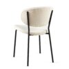 Boucle Dining Chairs, Modern Dining Room Chairs With Black Metal Legs, Armless Kitchen Chair For Dining Room, Living Room (Set of 4) - Beige - Image 8