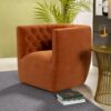 Delaney - Swivel Chair - Burnt Orange - Image 12