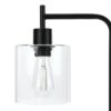Lighting, Table Lamp, USB Port Included, Glass Shade, Modern - Black - Image 5