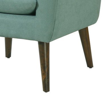 Shelby - Woven Fabric Oversized Armchair - Aquamarine Teal - Image 5