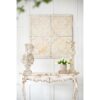 Distressed Wooden Square Wall Panels (Set of 4) - White - Image 2