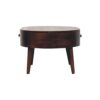 Rounded Coffee Table - Walnut - Image 2