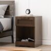 Broxon - 1 Drawer Nightstand - Walnut - Image 5