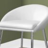Swivel Stool Bar Height, Contemporary & Modern (Set of 2) - White - Image 4