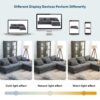 Modern L-Shaped Corduroy Sofa With Reversible Chaise, 4 Seat Upholstered Sectional Indoor Furniture, Convertible Sleeper Couch With Pillows - Gray - Image 21