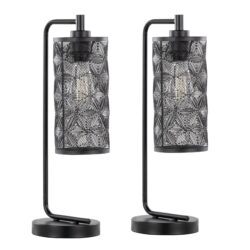Gwen - Contemporary Task Lamp (Set of 2) - Matte Black
