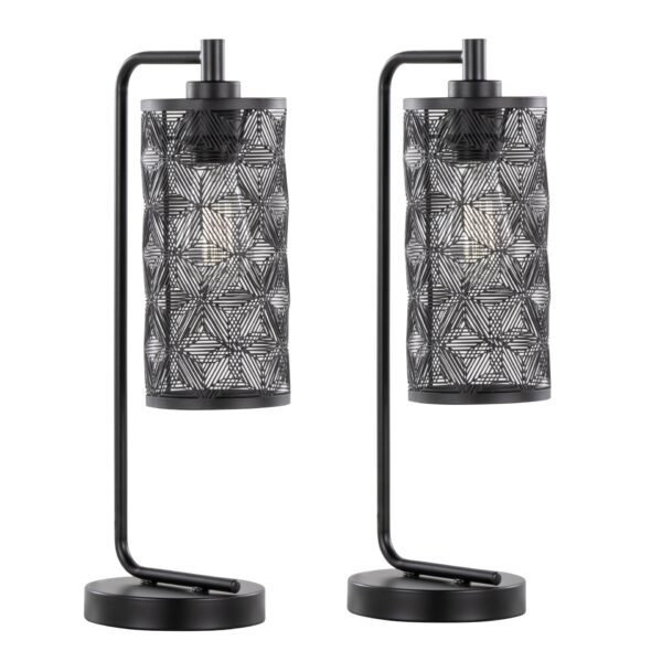 Gwen - Contemporary Task Lamp (Set of 2) - Matte Black