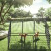 12 Panels Heavy Duty Metal Playpen With Door, Dog Fence Pet Exercise Pen For Outdoor - Black - Image 4