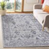 Marfi - 5' X 7' Oriental Area Rug - Gray / Blue - Image 2
