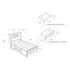 Lucille - 5 Piece Full Bedroom Set With Storage Drawers And Bookcase Headboard - Black - Image 3