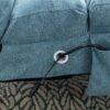 Ergonomic Linen Massage Chaise Lounge With Remote Control, 5 Modes - Blue - Image 12
