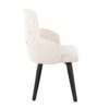 Dahlia - Contemporary Dining Chair (Set of 2) - Black / Cream - Image 3