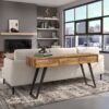 Lowry - Console Sofa Table - Distressed Golden Wheat - Image 8