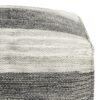 Mathis - Square Woven Outdoor / Indoor Pouf - Gray / White - Image 3