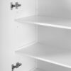 Bathroom Cabinet With 3 Drawers, Adjustable Shelf, Panels, Steel Handles, Soft Close Doors - White - Image 16