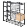 Open Style Wardrobe With Hanging Rails, Shelves And Drawers - White - Image 12