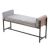 Kari - Farmhouse Bench - Black / Brown / Light Gray - Image 3
