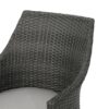 Hillhurst - Outdoor Chair, Comfortable Rattan With Weather Resistant Cushion (Set of 2) - Gray - Image 12