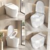 Smart Bidet Toilet With Remote Control And Auto Open / Close - White - Image 7