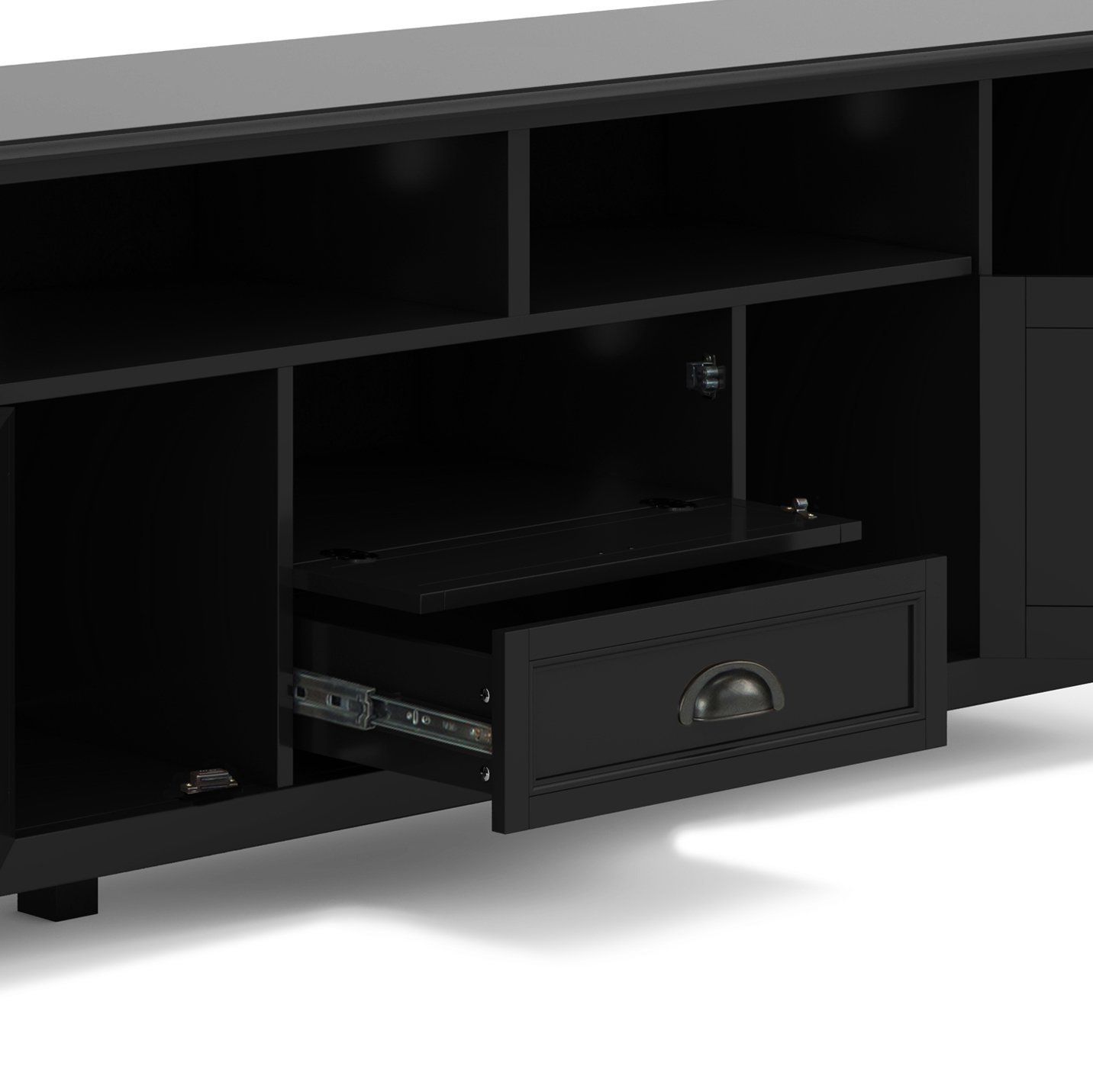 Burlington - TV Media Stand - Black - Image 6
