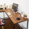 Olympus - Wood And Metal Corner Desk In Acacia And With Durable Design And Eco Friendly Materials - Natural - Image 5