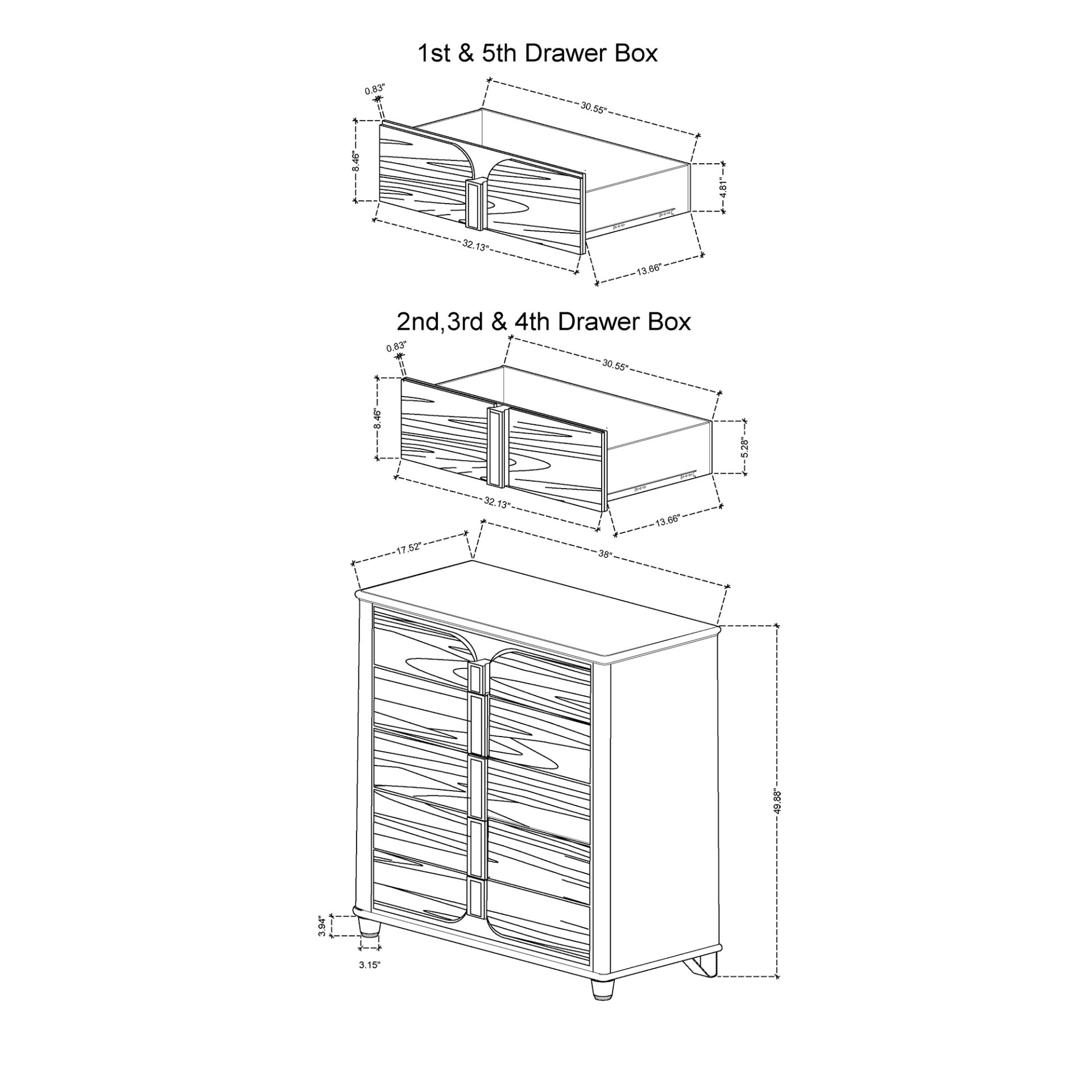 Brenda - 5 Piece Queen Bedroom Set With LED Lighting And Upholstery - Gray - Image 11
