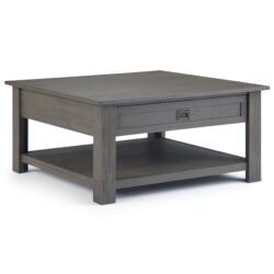 Monroe - Square Coffee Table - Farmhouse Gray