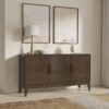 Harper - 3 Door Sideboard Buffet / Storage Cabinet - Walnut Brown - Image 14