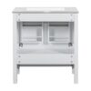 Bathroom Vanity With Single Sink, Combo Cabinet Undermount Sink, Bathroom Storage Cabinet With Two Doors And A Drawer, Soft Closing, Multifunctional Storage, Solid Wood Frame - White - Image 14