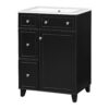 Bathroom Vanity Cabinet With Sink - Black - Image 16