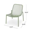 Outdoor Iron Chair With Mesh Design - Green - Image 3