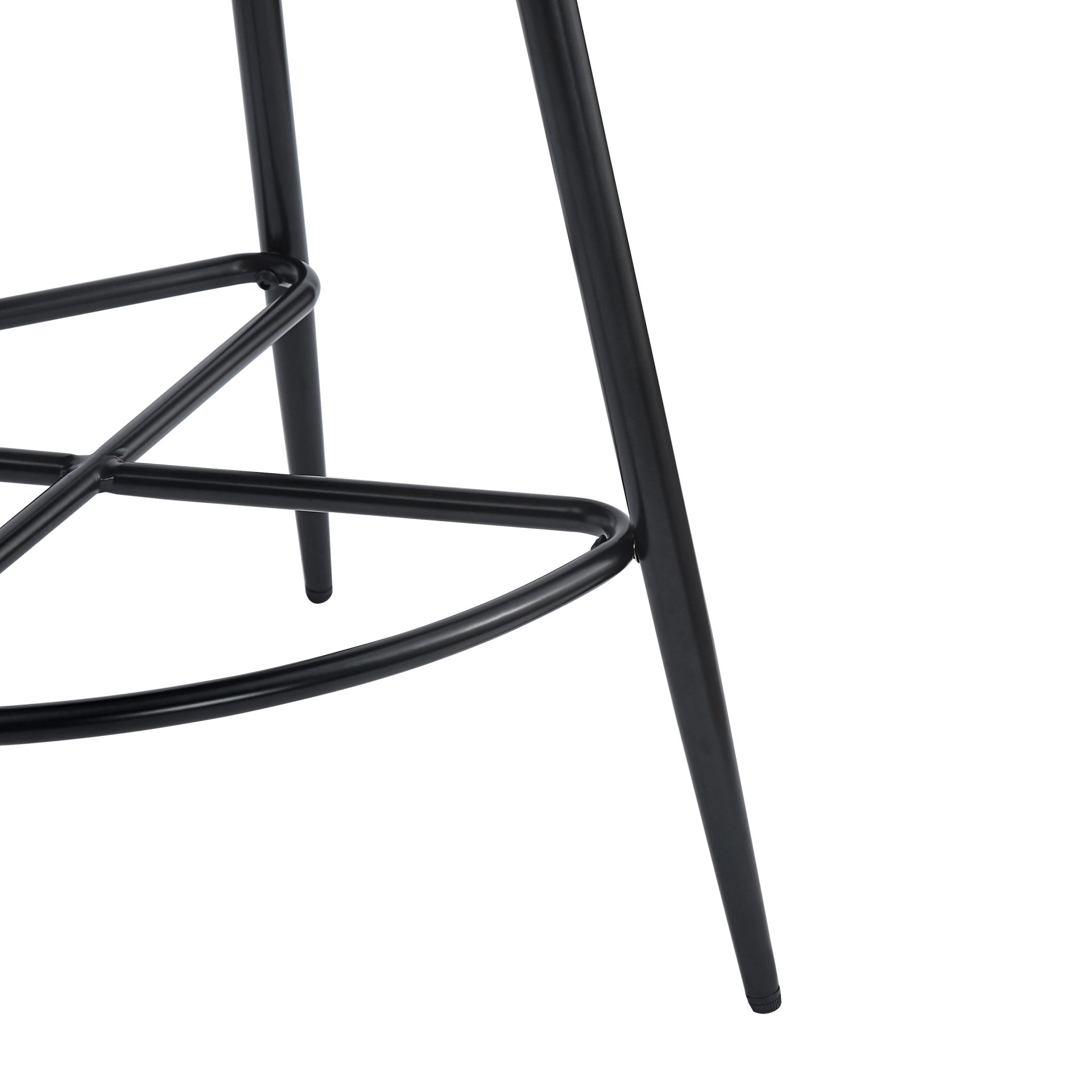 Retro Swivel Counter Stools (Set of 2) Counter Stools With Iron Frame, Sponge Cushion, Footrest, Suitable For Kitchen - Gray - Image 15