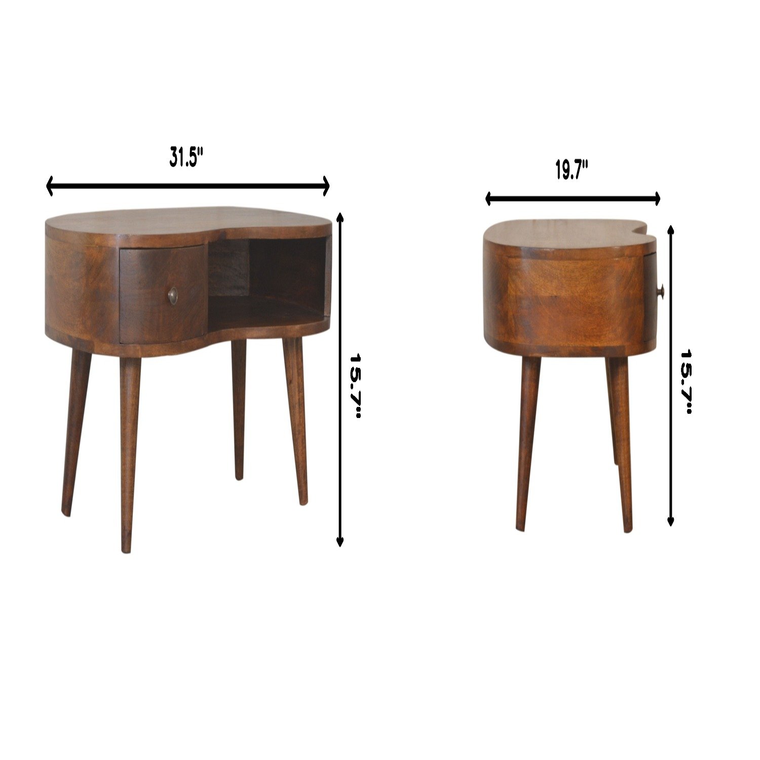 Wave Coffee Table - Chestnut - Image 3