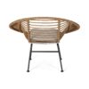 Cordella - Outdoor Woven Wicker Chairs With Cushions, (Set of 2) - Brown / Beige - Image 11